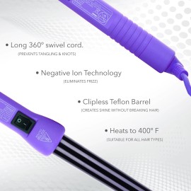 Herstyler Grande Purple Professional Salon Perfect Curling Ceramic Heat Barrel
