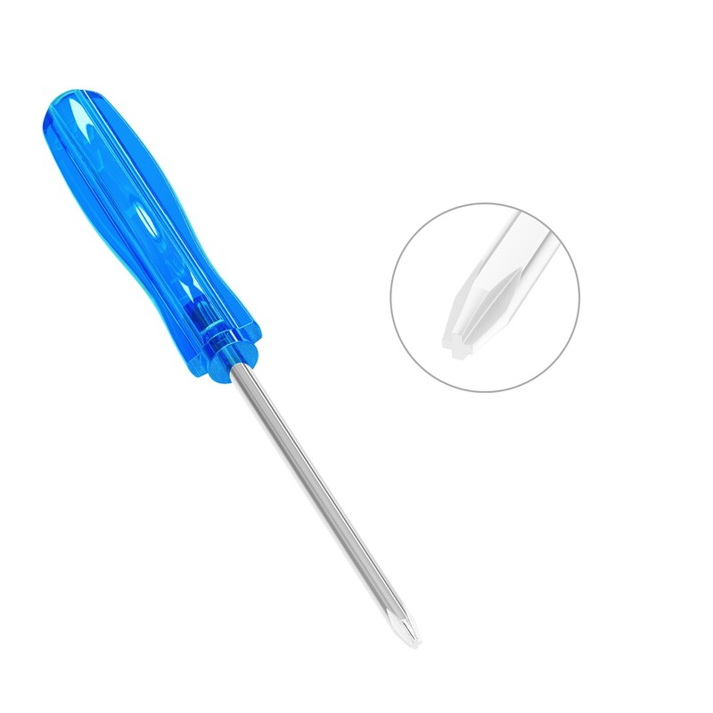 FOCMKEAS 10PCS Mini Phillips Screwdriver, 2mm Cross Head with Blue