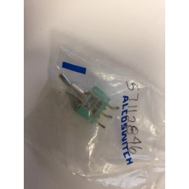 MTM-106D ALCOSWITCH PC MOUNT   SWITCH TOGGLE SPDT 6A 125V NOS