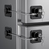 2 Pack Refrigerator Door Locks, Child Proof No Drill Fridge