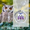 ZIPPICE Owl Necklace 925 Sterling Silver Owl Pendant Necklace Jewellery