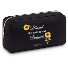 Inspirational Gifts for Women Christian Gifts for Women Faith Makeup Bag Religious Bible Verse Gifts for Women Spiritual Religious Faith Gifts for Women Motivational Gifts for Women