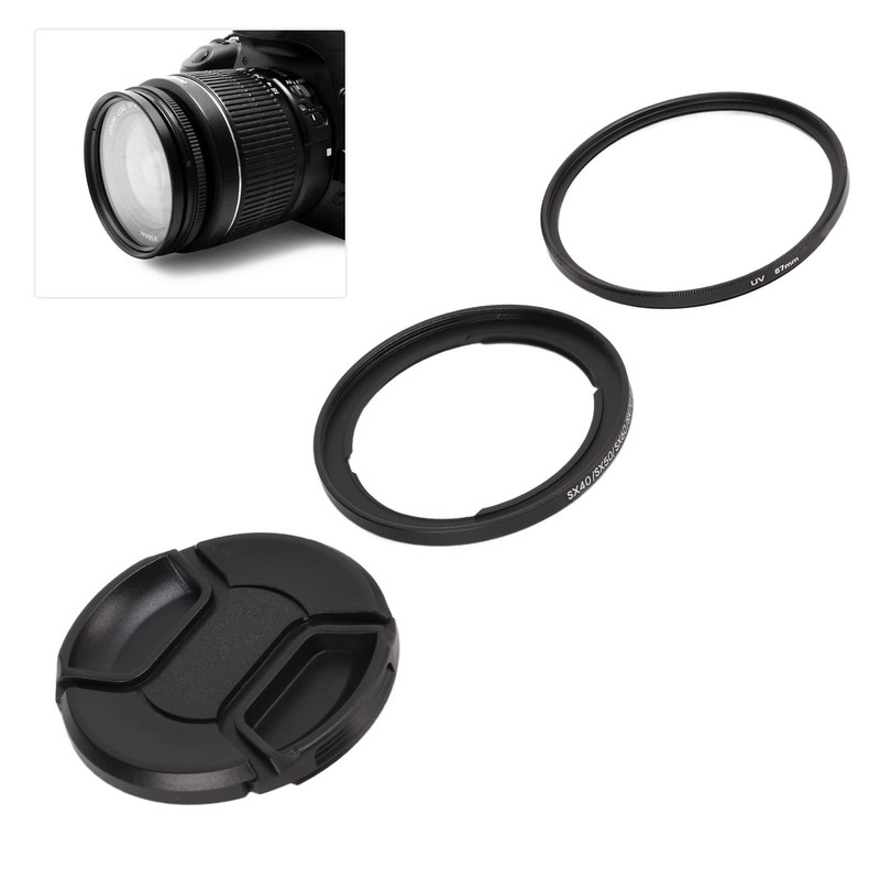 VBESTLIFE 67mm UV Filter Filter Ring Lens Cap Set for
