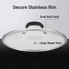 Glass Lid for Pots and Pans, 12-1/2 Inch (11-3/4 Inch