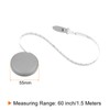 sourcing map Round Retractable Measuring Tape 150cm/60-inch Soft Leather Case
