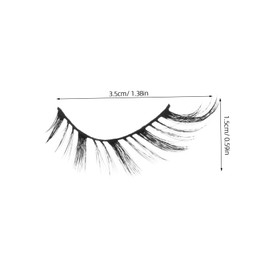 VICASKY 7pairs Eye Eyelashes Lightweight Faux Eyelashes for Dramatic Makeup for Stage Performance Daily Wear Natural Look Wispy Lashes