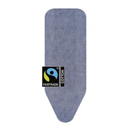Brabantia Size C (49 x 18 inches) Replacement Ironing Board Cover with Thick Foam & Felt Padding (Denim Blue) Easy-Fit, 100% Cotton