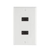 TENINYU Dual HDMI Wall Plate (2 Port) - 4K UHD,