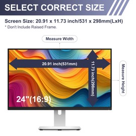 SOPPY [2 Pack] 24 Inch Blue Light Blocking Screen Protector, Screen Film for Monitor, Removable Anti Blue Light Filter for 16:9 Aspect Ratio Computer, Easy on/off, Eye Protection