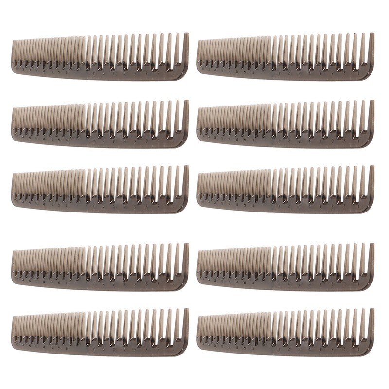 10pcs Double Tooth Comb Detangling Prevent Static Lightweight Wide Fine