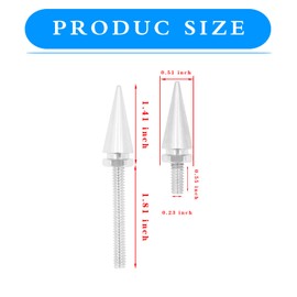 ijuicy 3 PCS Motorcycle Windshield Bolts, Road Glide Windshield Bolts, Windscreen Fairing Bolts Decoration, Harley Windshield Bolts, Fit for Harley Street Glide Electra Glide 2014+ (Silver)