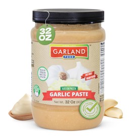 Garland Food Garlic Paste 32 oz – Smooth & Flavorful Garlic Spread for Cooking, Marinades, and Easy Meal Prep