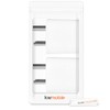 kwmobile 2X Reiseadapter Indien Typ-D - Schuko Reise Adapter zu