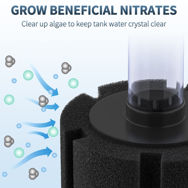 Pawfly Aquarium Bio Sponge Filter Quiet Betta Fry Shrimp and