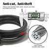 NDakter Bike Lock Cable,High Security 4 Digit Resettable Bike Lock