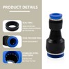 Bwintech 4 Pcs 8mm to 12mm Pneumatic Straight Reducing Push
