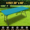 Smiry Rectangle Picnic Table Cloth, Waterproof Elastic Fitted Tablecloths for