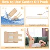 2Pcs Castor Oil Joint Pack - Reusable Essential Oil Leg