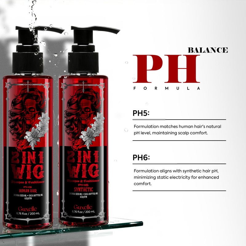 2 in 1 Wig Shampoo & Conditioner, Human Wig Care