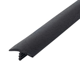 Outwater Plastic T Molding Tee Mldg 7/8" 260 Black Leatherette Embossed Flexible Polyethylene Center Barb Tee Moulding 25 Foot Hobby Pack Coil