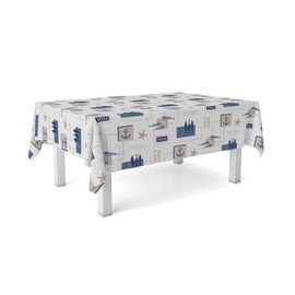 Martina Home Oilcloth Tablecloth Sea 100 x 140 cm Blue