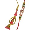 Purpledip Bhai Dooj Rakhi Hamper: Bhai Rakhi Bracelet. Bhabhi Rakhi