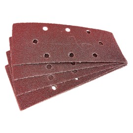Amtech V4000 P60 Grit 1/3 Sheet Sander Set, 10 piece Sanding Sheets, 93mm x 230mm Sanding Paper