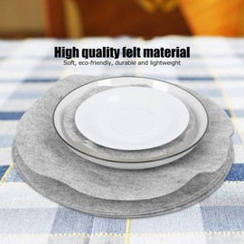 Diferentes tamaños Divisores de platos de fieltro suave Almohadillas separadoras de sartenes Utensilios de cocina Utensilios para hornear Platos Protectores de apilamiento de ollas(24pcs)