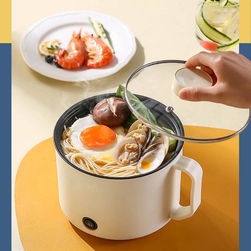 Electric Cooker Pot Rapid Heating Multi Functional Anti Stick Mini