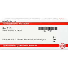 DHU Ruta D12 Ampoules Pack of 8