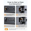 Vewaci Portable Travel Safe Lock Box Waterproof & Durable, 4-Digit