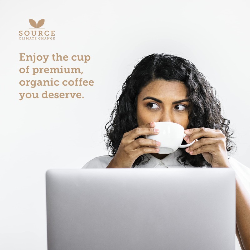 Source Climate Change Coffee Award Winning Organic Dark Roast Uganda