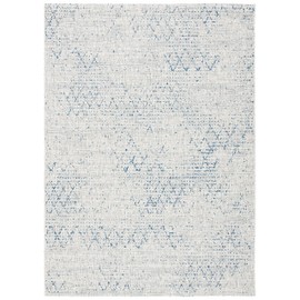 SAFAVIEH Courtyard Collection 8' x 10' Grey/Navy CY8385 Indoor/ Outdoor Waterproof Easy-Cleaning Patio Backyard Mudroom Area-Rug