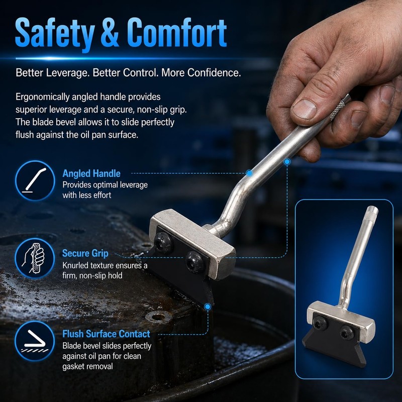 JA&MIU Engine Oil Pan Sealant Removal Scraper, Gasket Separator Tool