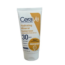 CeraVe Hydrating Mineral Sunscreen for Body SPF 50 5oz / 150ml New In Box