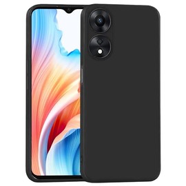 MEZON Ultra Slim Case for Oppo A18 4G – Premium Black Back Case – Shock Absorption, Wireless Charging Compatible (Oppo A18 4G, Gel Black)