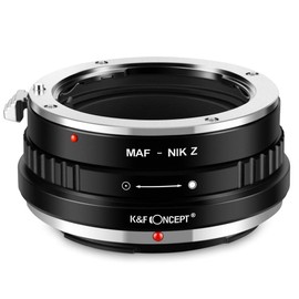 K&F Concept MAF-NIK Z Bayonet Adapter Lens Ring for Minolta SA AF MAF Lens to Nikon Z 7 and Nikon Z 6 Mirrorless Full Frame Camera
