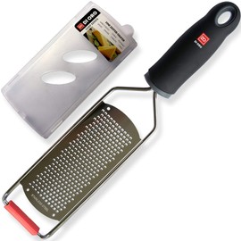 DI ORO® - Pro Grade Grater Kitchen Tool – Easily Shreds and Grates Cheeses, Fruits, Vegetables, Ginger, and Garlic – Razor Sharp Stainless-Steel Blade