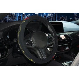 Mayco Bell 2016 Car Steering Wheel Covers Embroidered Cute for Women, 37-38cm
