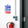 Large Fire Action Notice Vinyl Sign - 30 x 20