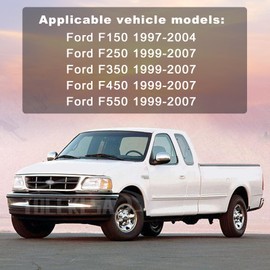 Tailgate Handle Backup Camera Replacement for Ford F150 1997-2004 F250 F350 F450 F550 1997-2007 with Extension Cable Wiring Harness Kit | IP68 Waterproof | HD Camera | Parking Grid Lines Available