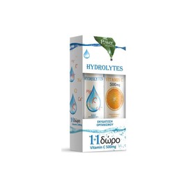 Power Health 1+1 FREE Power Health Hydrolytes for Organism Hydration (20 eff tabs) & FREE Vitamin C 500mg (20 eff tabs)