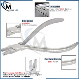 VISION TEK MED - Alicates dentales de ortodoncia para lágrimas dentales, retenedor de formación térmica