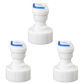 3/4 "internal thread to 3/8" outer diameter push in quick connect, reverse osmosis water filter hose double joint, pre purifier, water purifier, FNPT internal thread plastic adapter