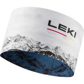 Leki Xc Headband Grey/White - Lightweight Reversible Thermal Headband, Size One Size - Colour Dark Denim - White - Grey