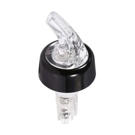 Qcwwy 15mL Plastic Liqour Pourer with Measured Pour Spout for Home Bars, Fast Dispensing, 1Pc, Transparent (White)