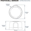 JL-205C Twist Lock Photocell for Outdoor Lights, Photocell Sensor