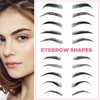 Skymore Eyebrow Ruler, 100Pcs Eyebrow Stencil Microblading Ruler, Disposable Eyebrow