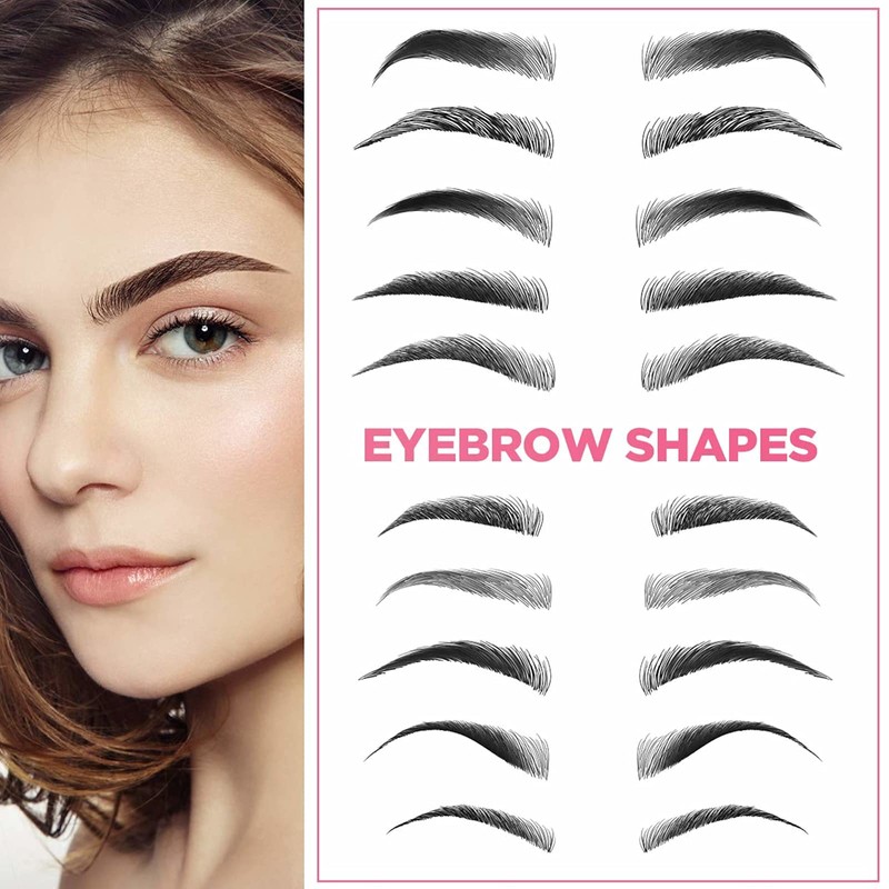 Skymore Eyebrow Ruler, 100Pcs Eyebrow Stencil Microblading Ruler, Disposable Eyebrow