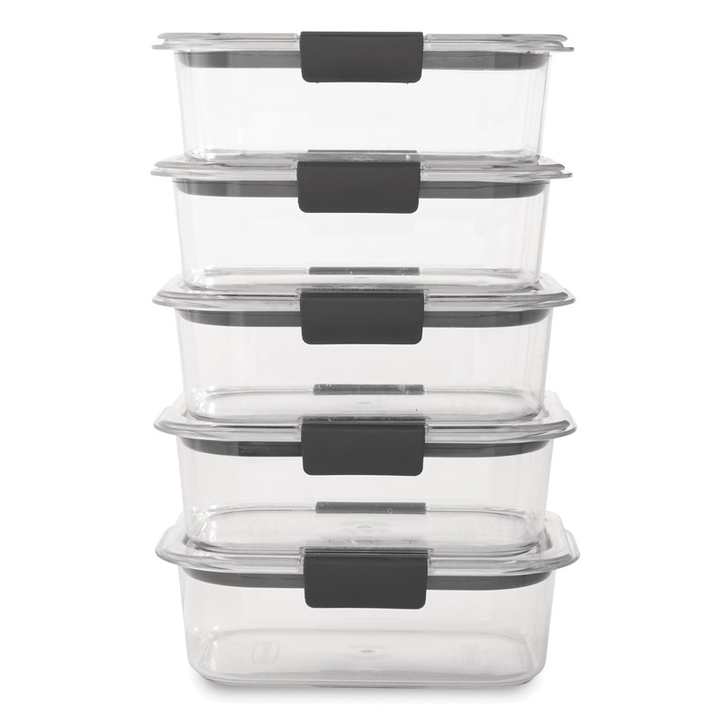 Rubbermaid Brilliance Food Storage Containers BPA Free Airtight Lids Ideal